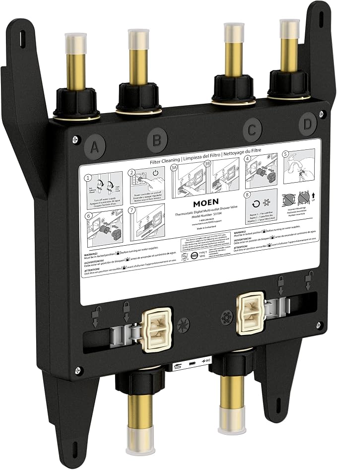 Moen Smart Shower 4-Outlet Digital Thermostatic Shower Valve by Moen