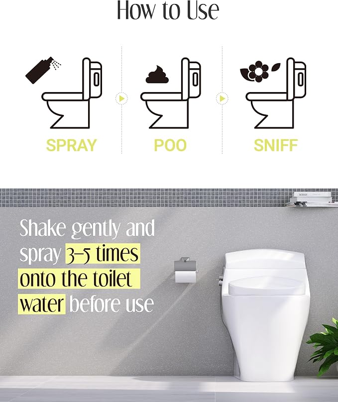 Pre-Poop Aromatic Bathroom Toilet Spray, Potty Deodorizer, Neutralize Bad Odors - Image 4