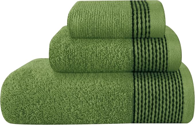 Belizzi Home Ultra Soft 3 Pack Cotton Towel Set, Contains a Bath Towel 28x55 by Unknown