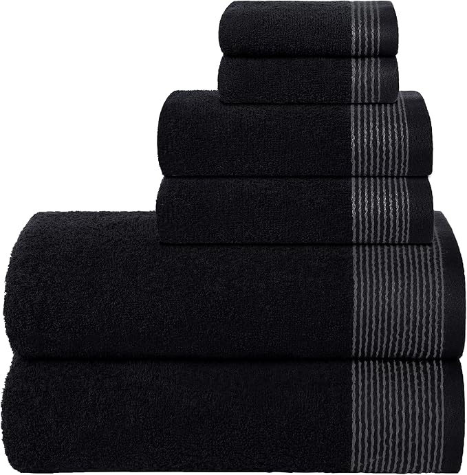 Belizzi Home 100% Cotton Ultra Soft 6 Pack Towel Set, Contains 2 Bath Towels by Unknown