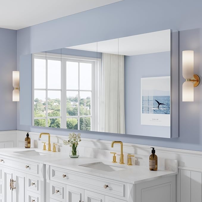 WELLFOR 96" x 36" Bathroom Medicine Cabinet by WELLFOR