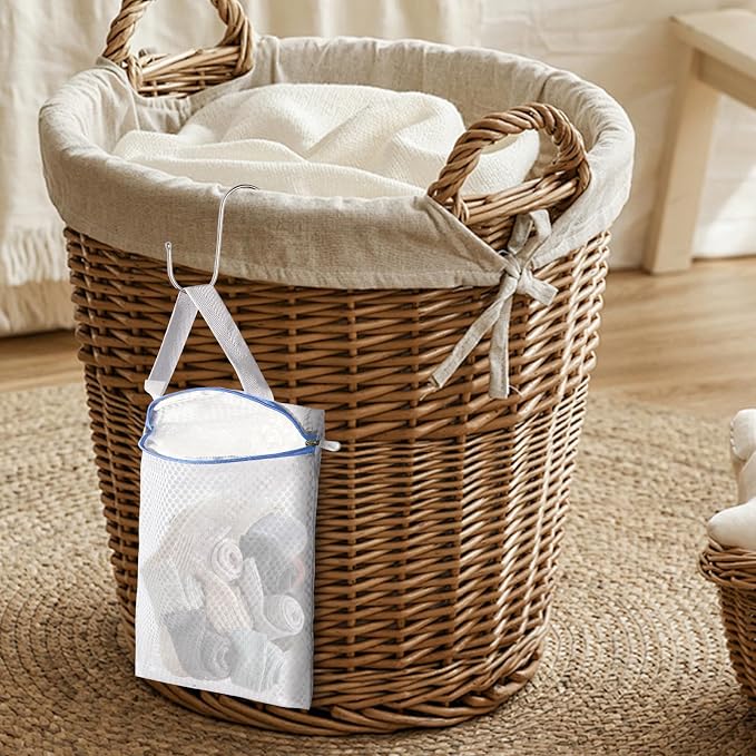 5 PACK Hanging Mesh Laundry Bags - Image 7