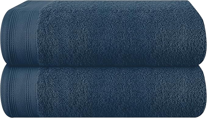 Cotton 2 Pack Oversized Bath Towel Set 28x55 inches, Large Bath Towels by Unknown
