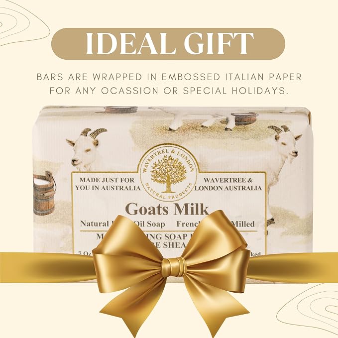 Wavertree & London Natural Goat Milk Soap Bars – 7oz Individually Wrapped - Image 6