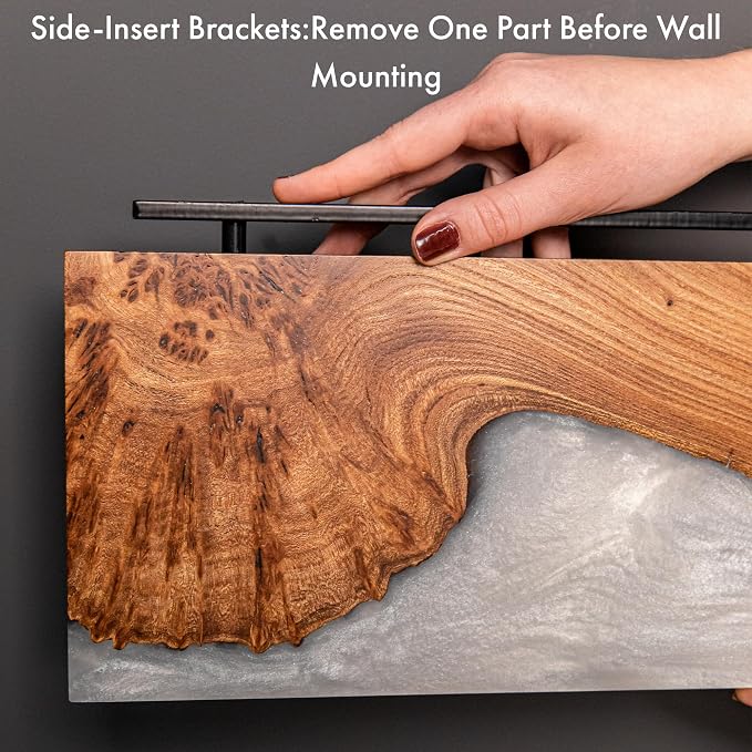 RWA Straight Edge Floating Shelf – Unique Wood Floating Shelf - Image 3