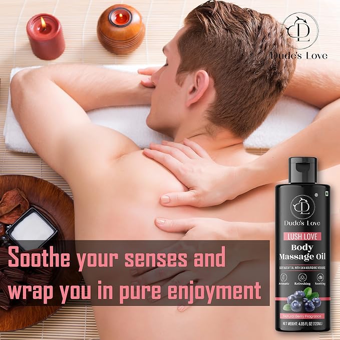 Organic - Berry Full Body Massage Oil - Revitalising, Detoxifying | No Stain & - Image 4