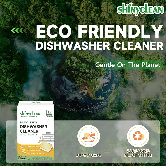 Heavy Duty Dishwasher Cleaning Tablets | Natural Dishwasher Cleaner and - Image 8
