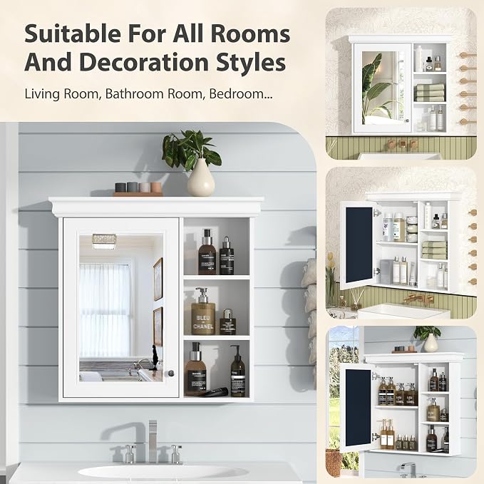 30'' x 28'' Bathroom Medicine Cabinet - Image 9