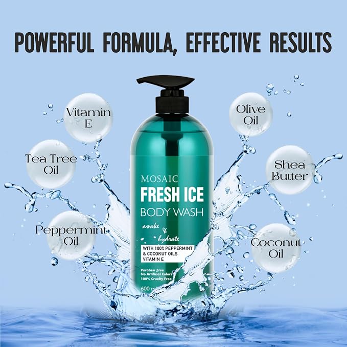 AnatoliaDaphne Fresh Ice Peppermint Body Wash and Shower Gel - Image 4