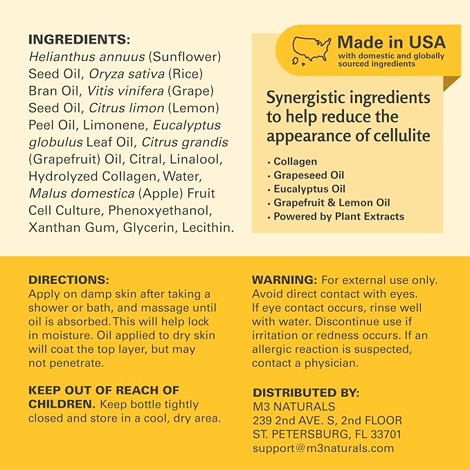 Firming Body Massage Oil with Collagen & Stem Cell – Helps Smooth The - Image 3