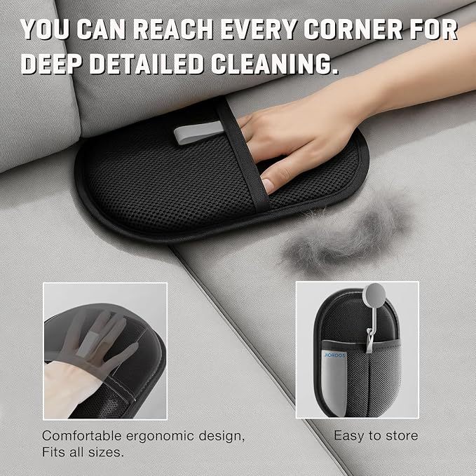 Pet Hair Remover Gloves for Cats & Dogs, Electrostatic Pet Hair Removal Gloves - Image 7