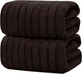 DAN RIVER Pack of 2 Bath Sheet 35x70 Inches, Ribbed Oversized Bath Sheets Towels by DanRiver