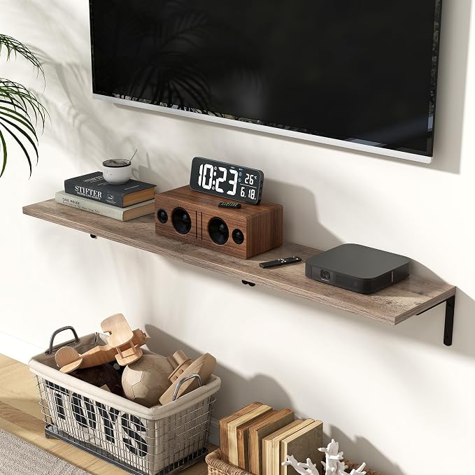 Fun Memories Deep Floating Shelves, 24W x 8D Floating Shelves Set of 2 - Image 2
