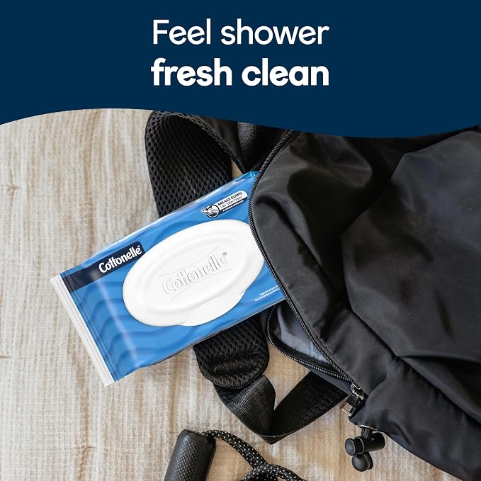 Cottonelle Fresh Feel Flushable Wet Wipes, Adult Wet Wipes, 8 Flip-Top Packs - Image 8