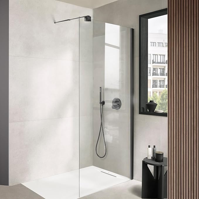 Shower Door Glass Support Bar, 26.96" to 48.54" Adjustable Stainless Steel - Image 3