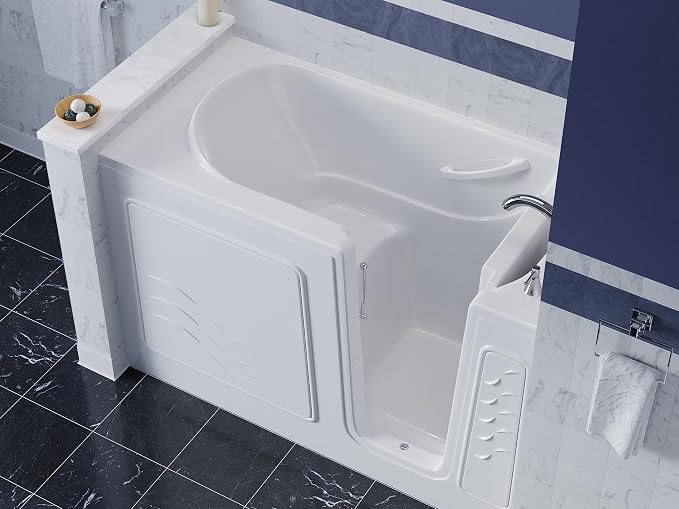 ANZZI Walk-In Soaking Tub 30x60 in Right Drain Quick Fill White – Deep - Image 3