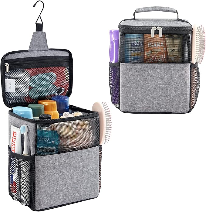 Lifewit Mesh Shower Caddy Bag Portable College Dorm Room Essentials Caddy Tote by Lifewit