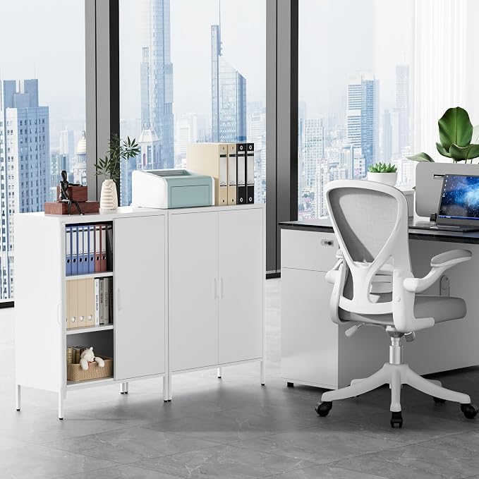 Metal Locker Storage Cabinet, Accent Sideboard Cabinet - Image 2