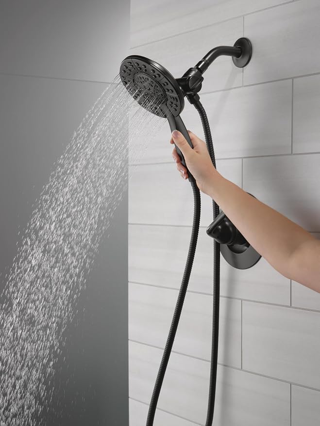 Delta Arvo 14 Series Matte Black Shower Faucet Set - Image 2