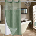 Conbo Mio Stall No Hook Sage Green Shower Curtain by ConboMio