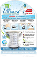 TubShroom Tub Drain Hair Catcher, Chrome – by TubShroom