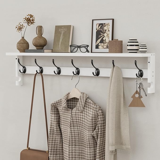 AMBIRD Coat Rack Wall Mount, 35 Inch Large Coat Hooks Wall Mounted - Image 7