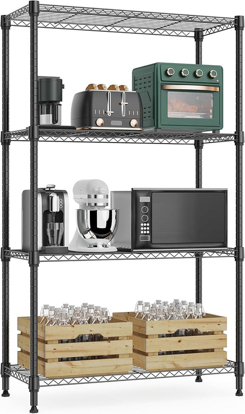 1000 lbs 4Tier Shelf Metal Storage Shelves Wire Rack Closet Organizers by MEIGAOPLASTICANDMETALHKCOLIMITED