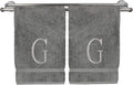 Monogrammed Hand Towel, Personalized Initial Gift, Extra Absorbent 100% Turkish by BareCotton