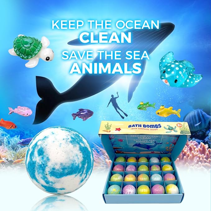 Bath Bombs for Kids with Surprise Inside, 20 Pack Luxury Bath Salt with Bath - Image 6