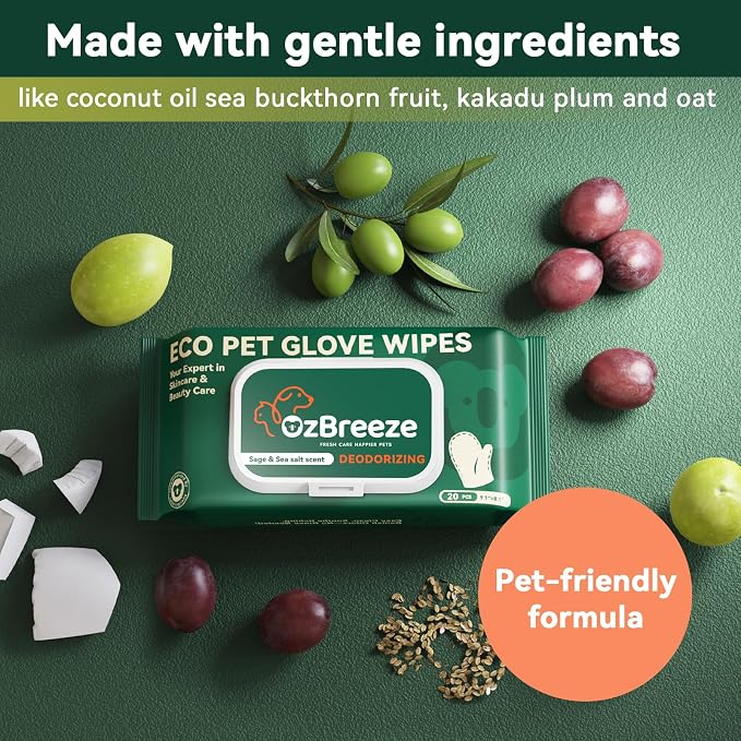 ECO PET Glove Wipes – Dog & Cat Cleaning Gloves Wipe | Bath Wipes - Image 2