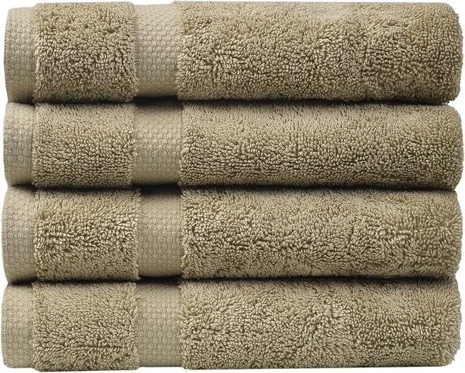 SOFE H&L | Olea Luxury Turkish Cotton Hand Towels Set of 4 Green | Premium by SOFEHomeLiving