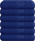 BOUTIQUO Ultra Soft Cotton 6 -Piece Hand Towel Set 16x24 Inch, Spa & General by BOUTIQUO