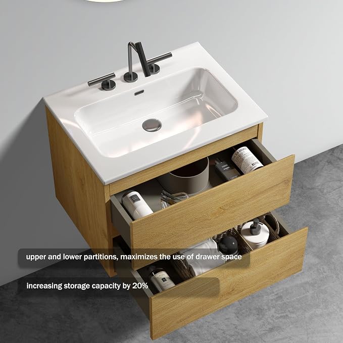 Floating Wall Mounted Bathroom Vanity - Image 2