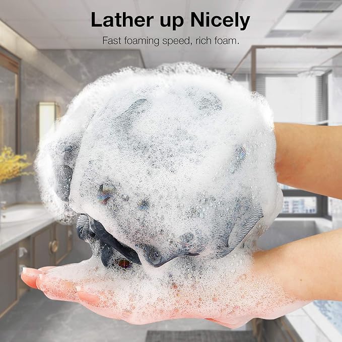 Bath Shower Loofah Sponge 60g Bath Mesh Pouf Shower Ball Body Scrubber - Image 3