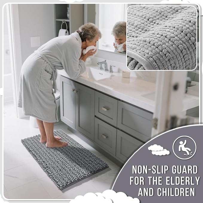 Yimobra Bathroom Rugs Sets 2 Piece - Image 4