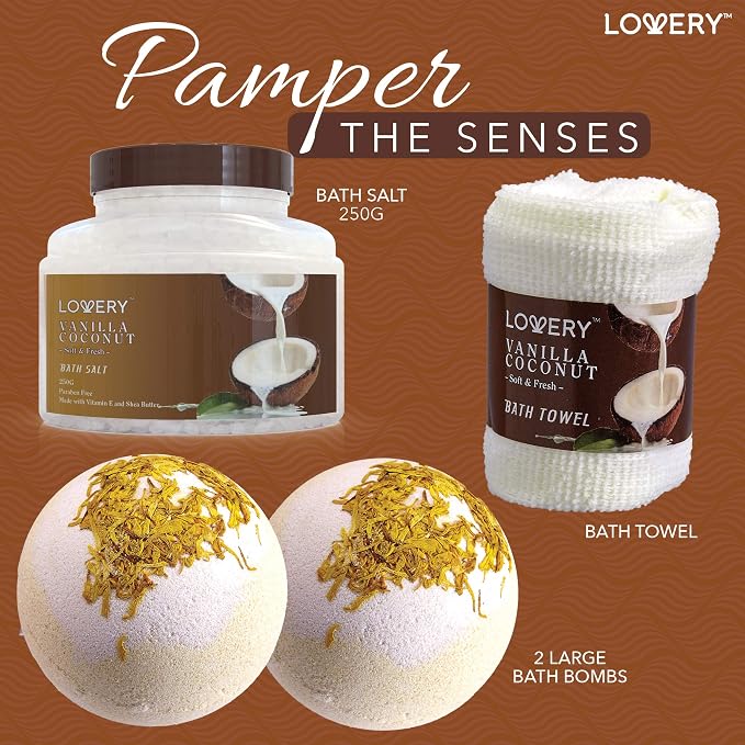 Gifts For Women Gift Basket for Women– 9 Piece Christmas Gifts Set of Vanilla - Image 3