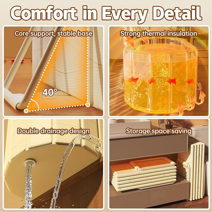47" Portable Insulated Ice Bath Tub - Image 6