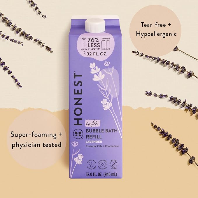 The Honest Company Foaming Bubble Bath Refill Carton Gentle - Image 2