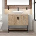 UEV Rustic Oak 36" Bathroom Vanity by YourHomeExcellentVendor
