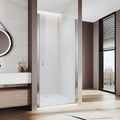Glass Shower Door 33.5-35" W x 72" H, Semi-Frameless Pivot Shower Door by Ucalafee