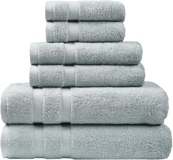 SOFE H&L | Olea Luxury Turkish Cotton Bath Towels Set of 6 : 2 Bath Towels 2 by SOFEHomeLiving