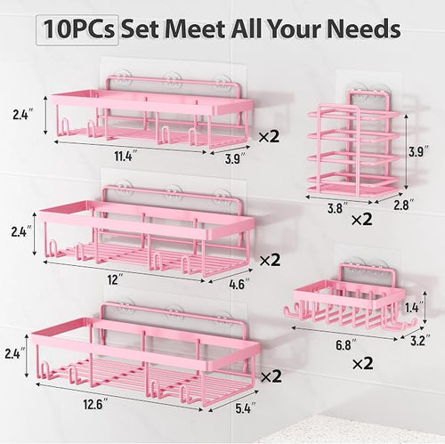 10 Pack Shower Caddy Organizer Rack Shelf - Image 2