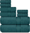 Casa Lino Bath Towel Set of 8 by CASALINO