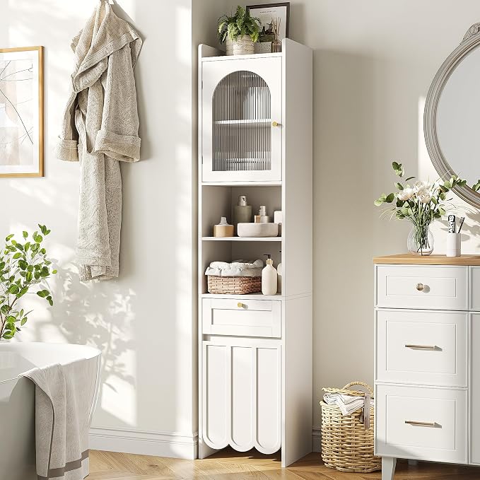 Maupvit 68” Tall Slim Bathroom Storage Cabinet, Narrow Cabinet - Image 5