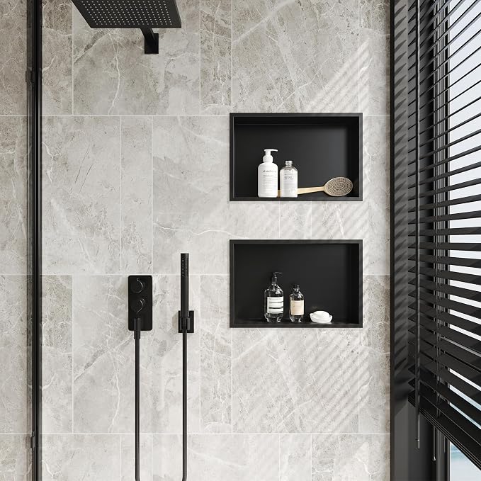Neodrain Shower Niche, Insert Storage Shower Shelf, Stainless Steel Wall Niche - Image 2
