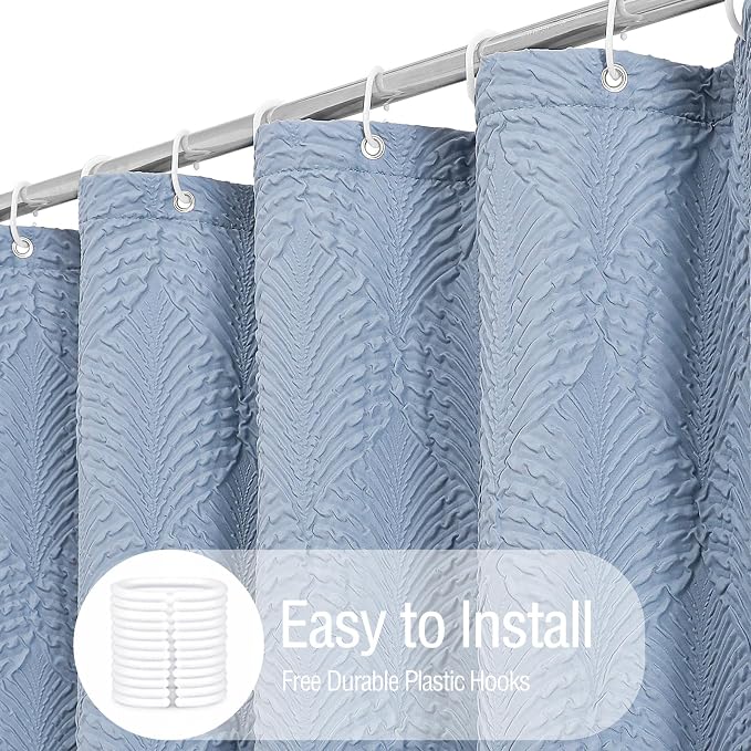 Gibelle Fog Blue Shower Curtain - Image 7