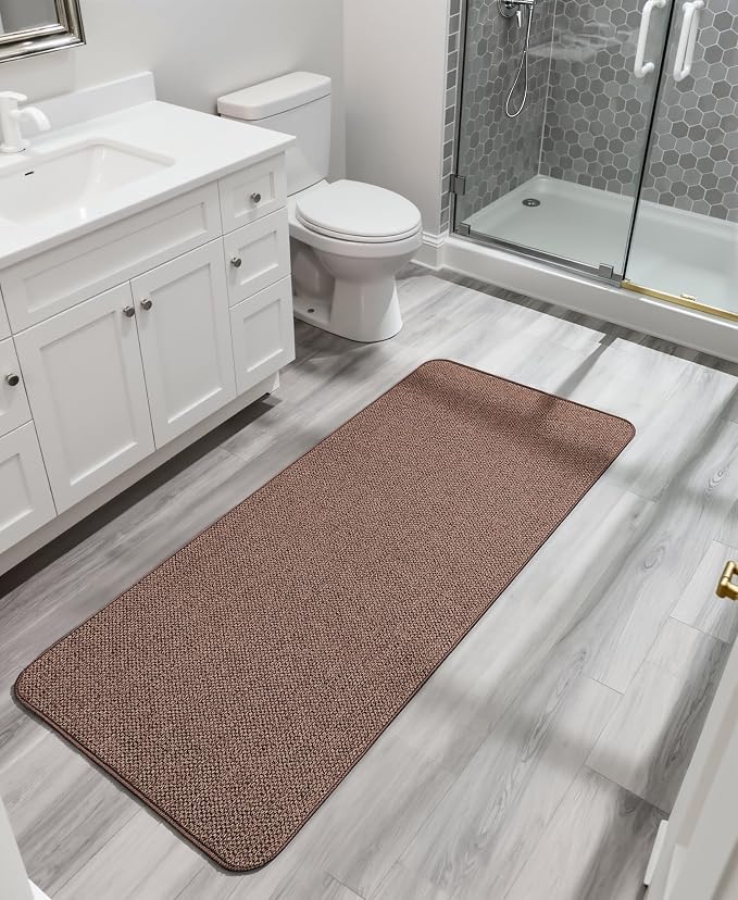 Bath Mat, Ultra Thin Bathroom Runner Rugs, Large Bath Mats - Image 6