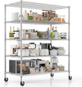 Homdox 5 Tier Heavy Duty Storage Shelves, Wire Shelving Unit by HOMDOX
