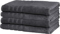 Mosobam Luxury Turkish Towels Set of 4 Bath Sheets 35X70 Charcoal Gray 700 GSM by Mosobam