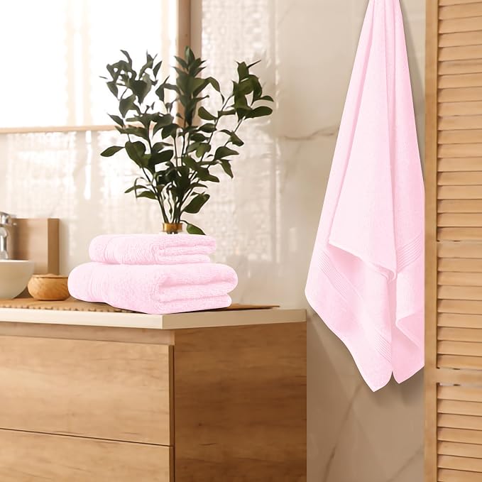 Belizzi Home Ultra Soft 3 Pack Cotton Towel Set, Contains a Bath Towel 28x55 - Image 2